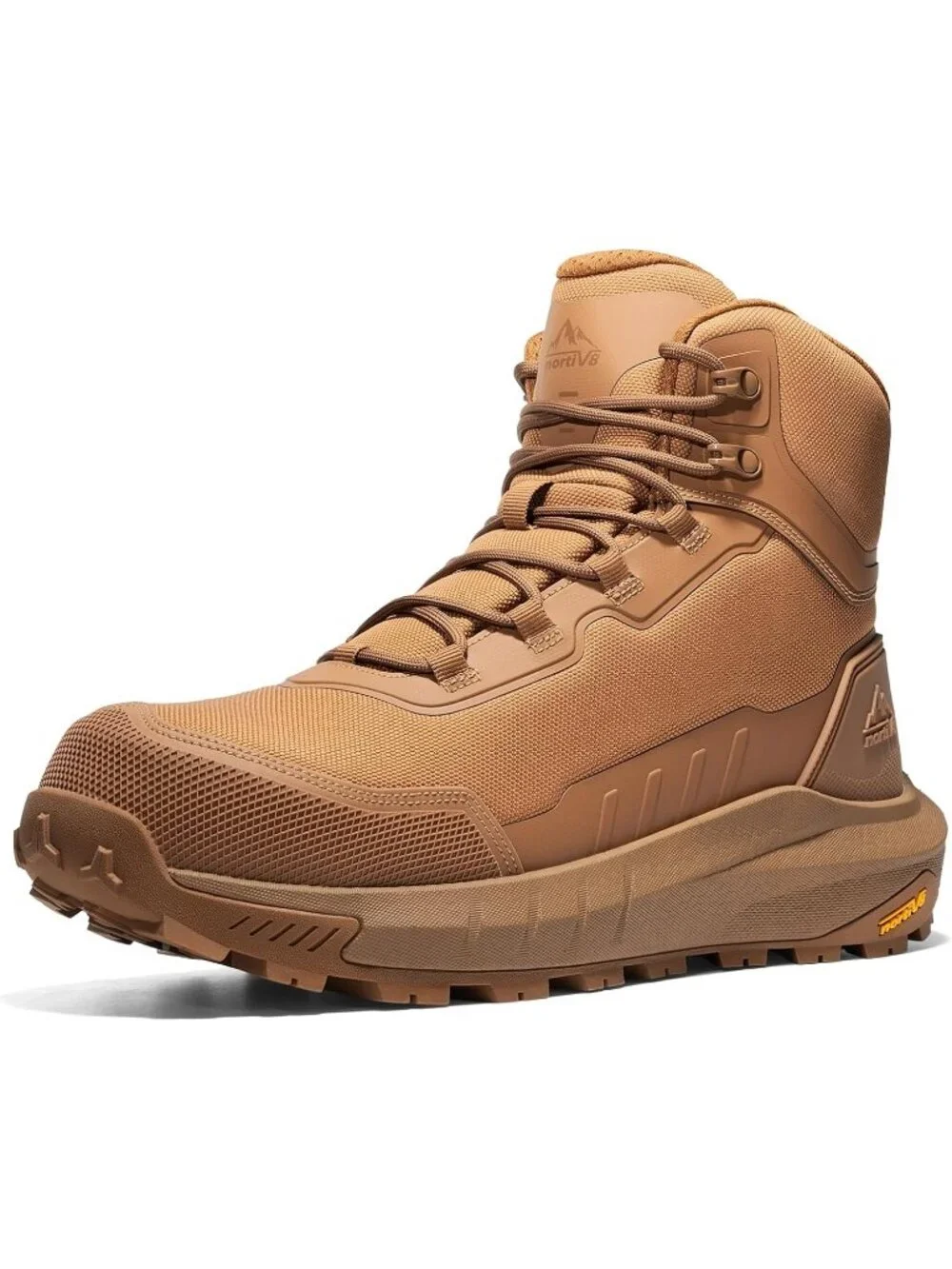 Men's Coyote Composite Shoes High Top Round Toe Non-Slip Zipper Hiking Boots